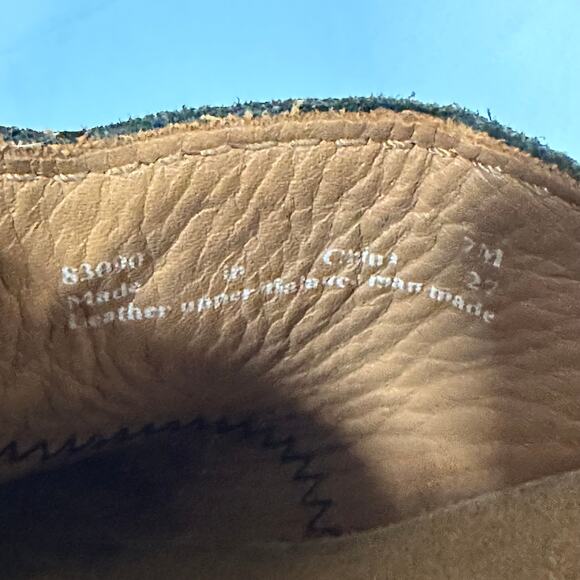 Clarks Women's Fisherman Suede Slip-on Mules size 7 Wedge - Picture 6 of 11